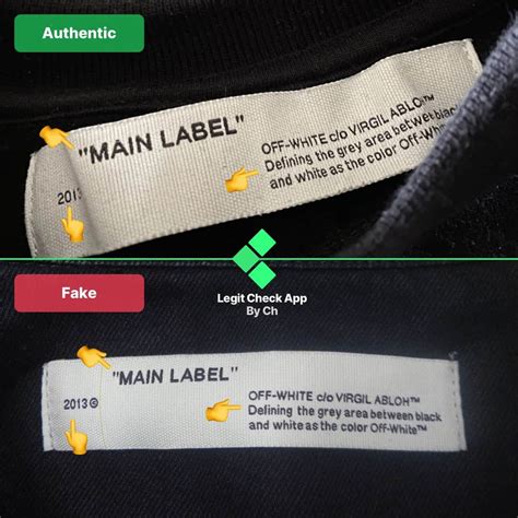 how to spot fake off white bag|false off white t shirt tag.